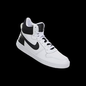 Nike Court Borough Mid 838938-100 Black & White